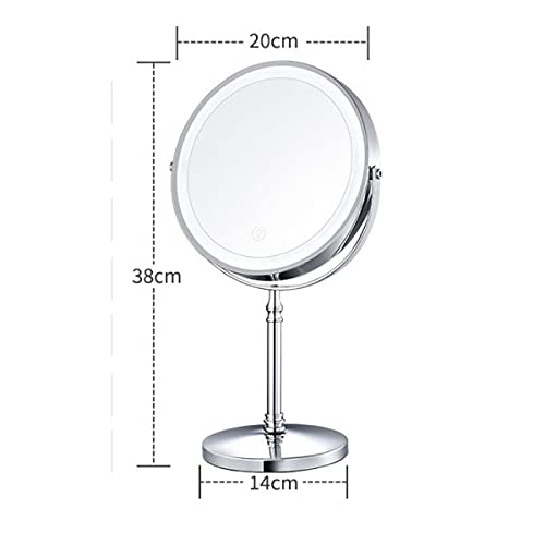 8" Rechargeable LED Makeup Mirror with 10X Magnification