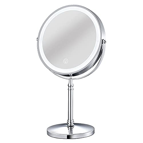 8" Rechargeable LED Makeup Mirror with 10X Magnification
