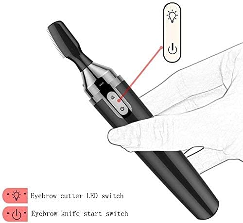 Eyebrow & Facial Hair Trimmer, Pink