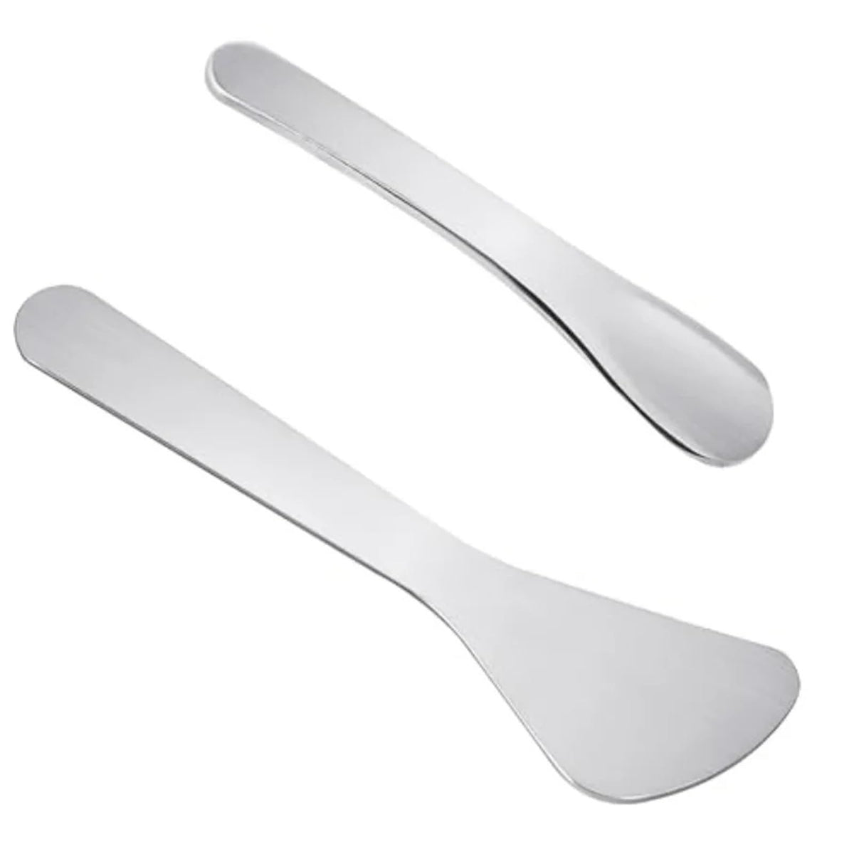 Mini Metal Cosmetic Spatula Set for Cream Mixing & Sampling, 6-Piec