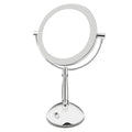 8" LED Makeup Mirror with 5X Magnification & 360° Rotation