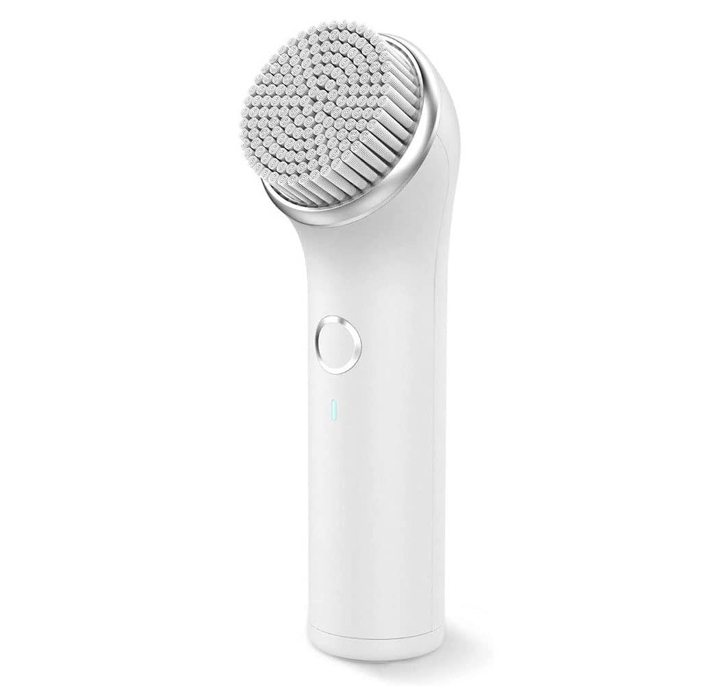Rechargeable Waterproof Facial Cleansing Brush with 3 Brush Heads