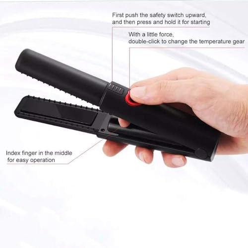 USB Rechargeable Ceramic Hair Straightener & Curler