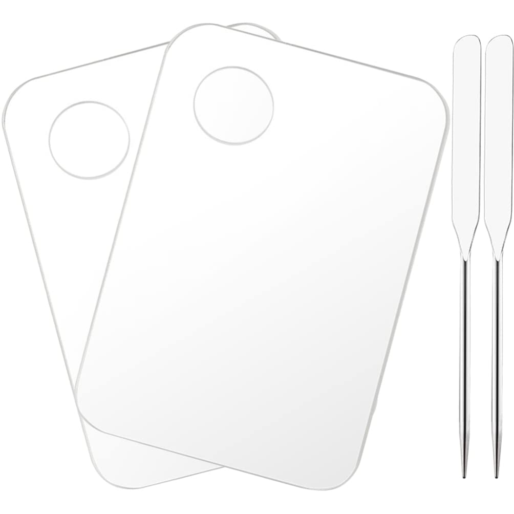 Acrylic Makeup Mixing Palette & Spatula Set
