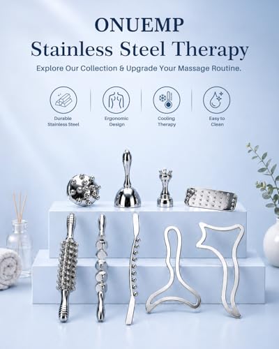 Stainless Steel Gua Sha Massage Tools for Lymphatic Drainage & Body Sculpting