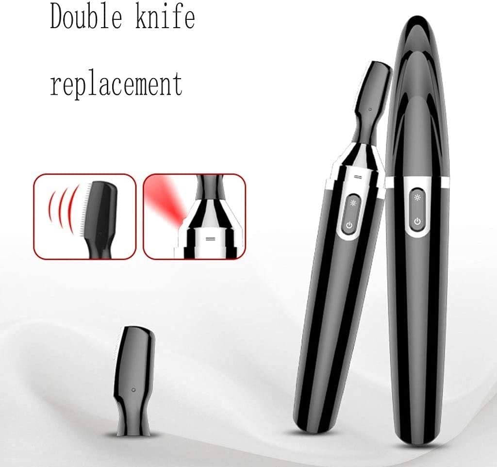 Eyebrow & Facial Hair Trimmer, Pink