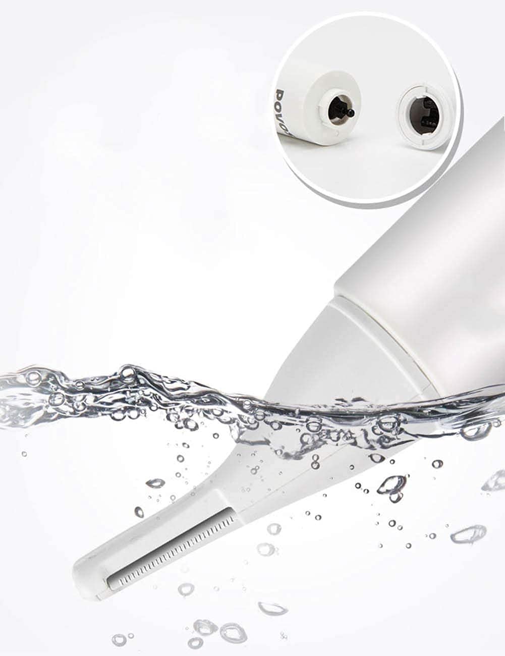 Precision Electric Eyebrow & Facial Hair Trimmer with Comb