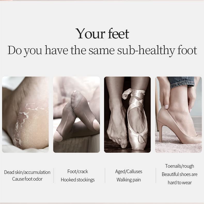 Portable Electric Foot Callus Remover with 3 Roller Heads