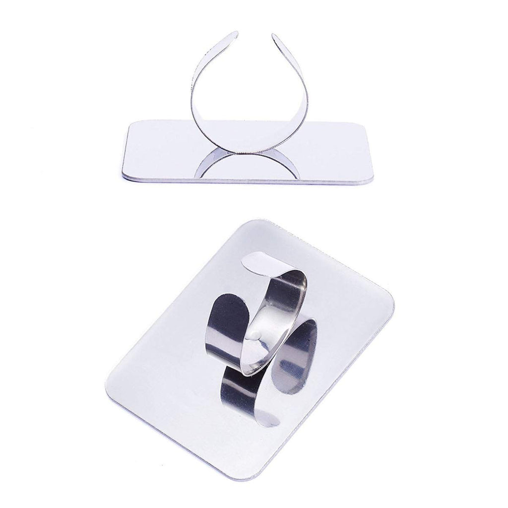 2-Piece Stainless Steel Makeup Mixing Ring Palette