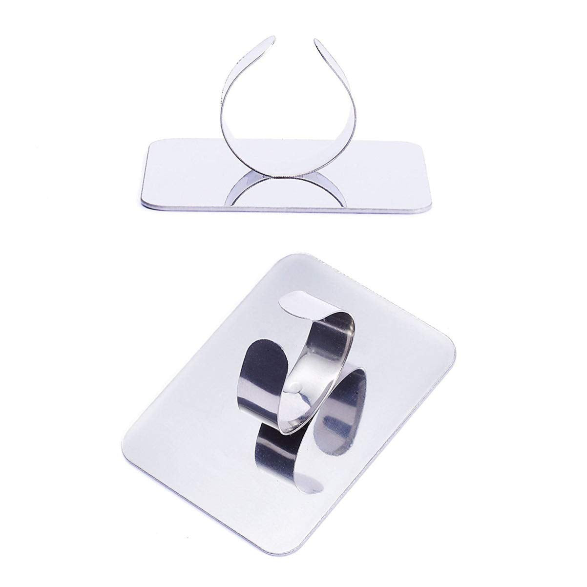 2-Piece Stainless Steel Makeup Mixing Ring Palette