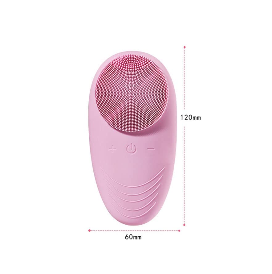 IPX7 Waterproof Sonic Facial Cleansing Brush, Pink