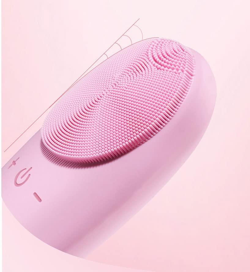 IPX7 Waterproof Sonic Facial Cleansing Brush, Pink