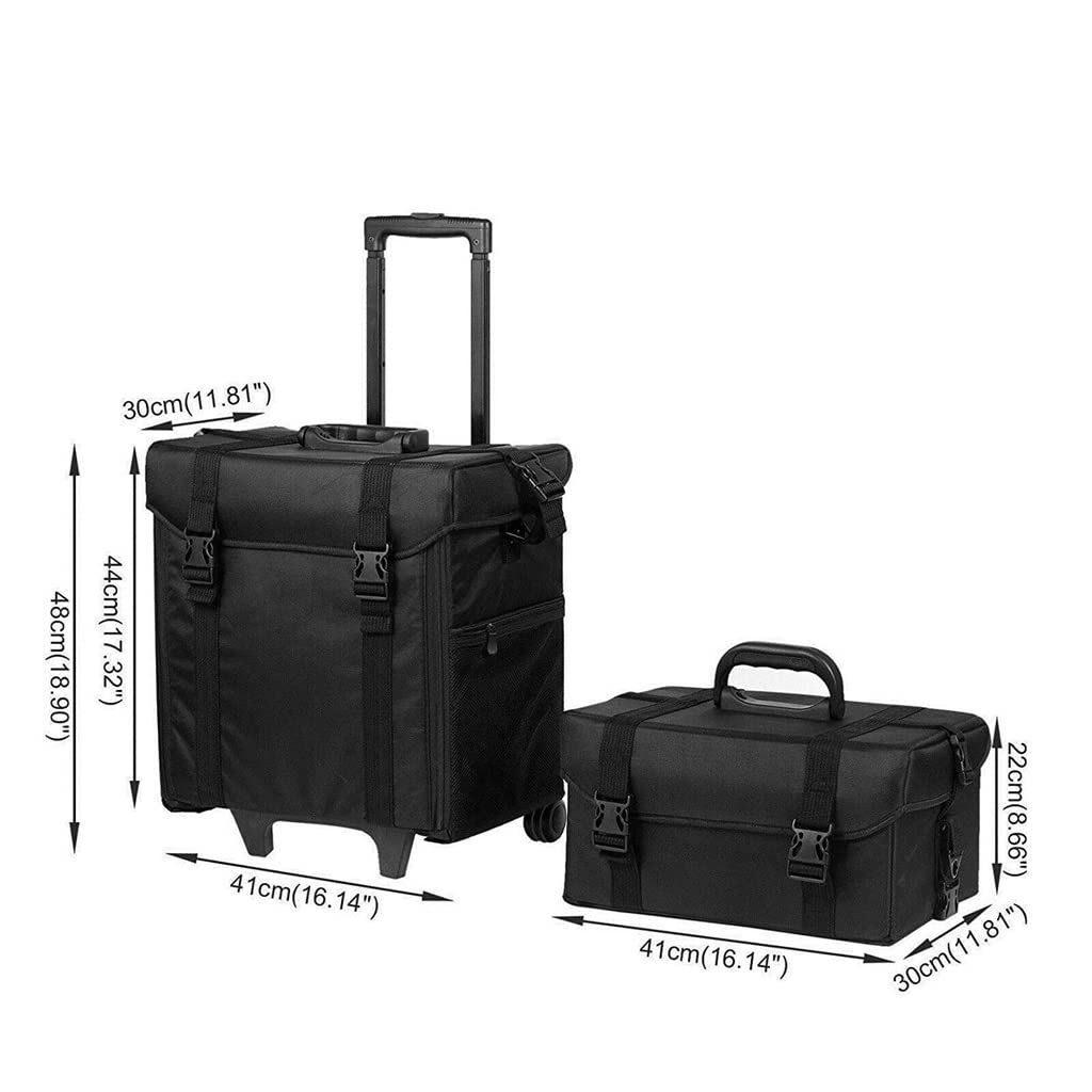 Large Detachable Makeup Trolley Case for Cosmetic & Beauty Storage