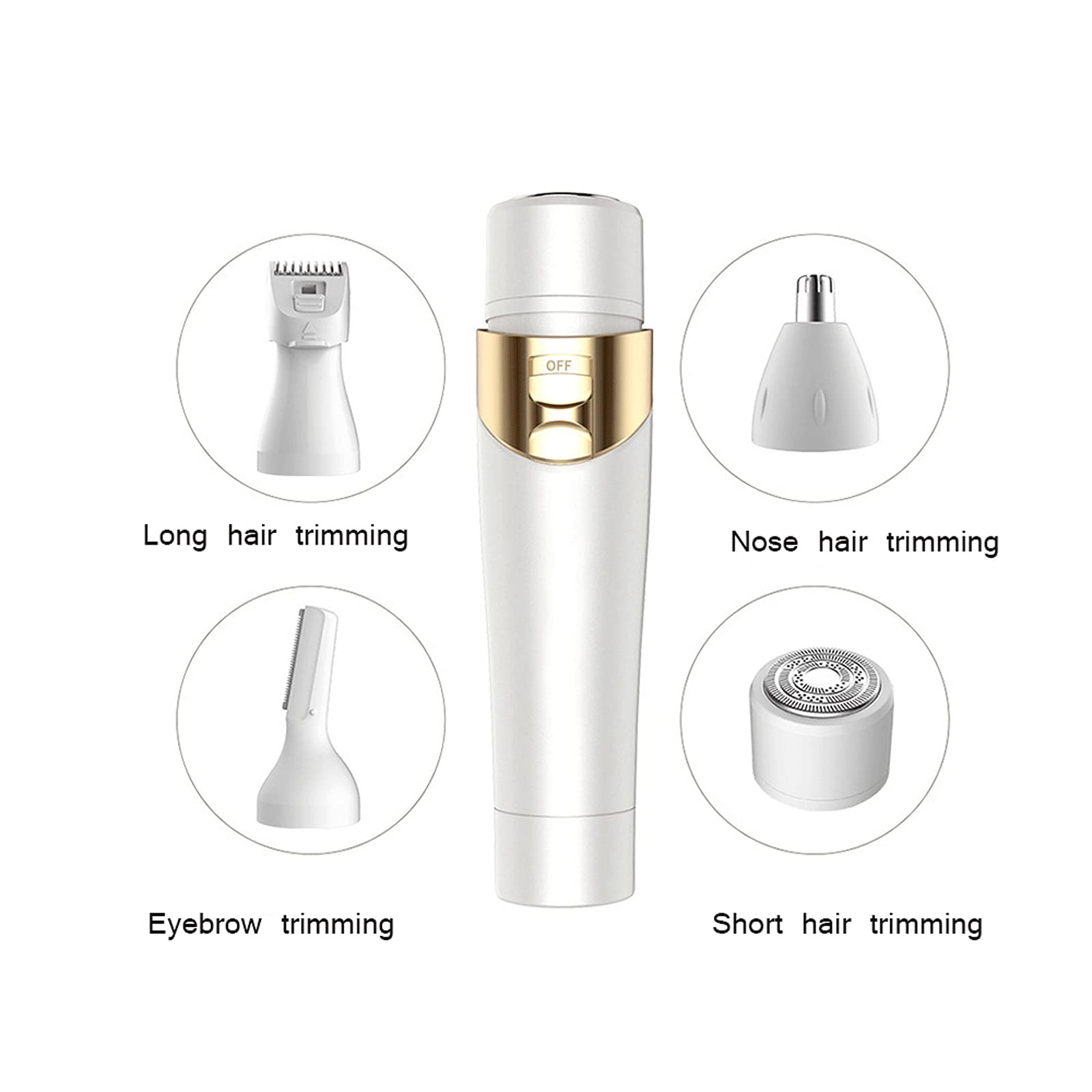 5-in-1 Rechargeable Waterproof Epilator & Body Hair Trimmer