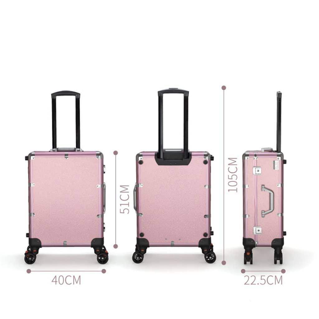 LED Light Makeup Trolley Case for Cosmetics & Beauty Storage