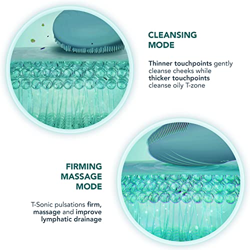 Facial Cleansing Brush & Firming Face Massager, Evergreen