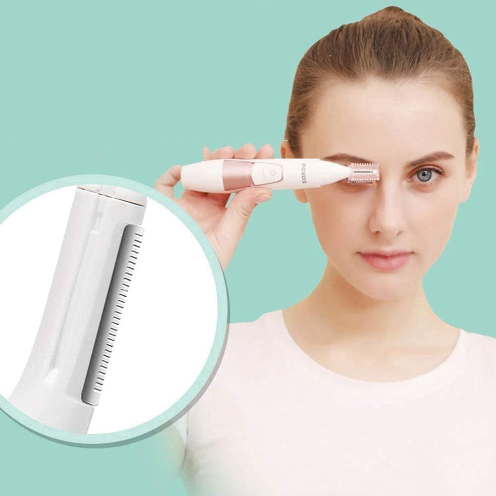 Precision Electric Eyebrow & Facial Hair Trimmer with Comb