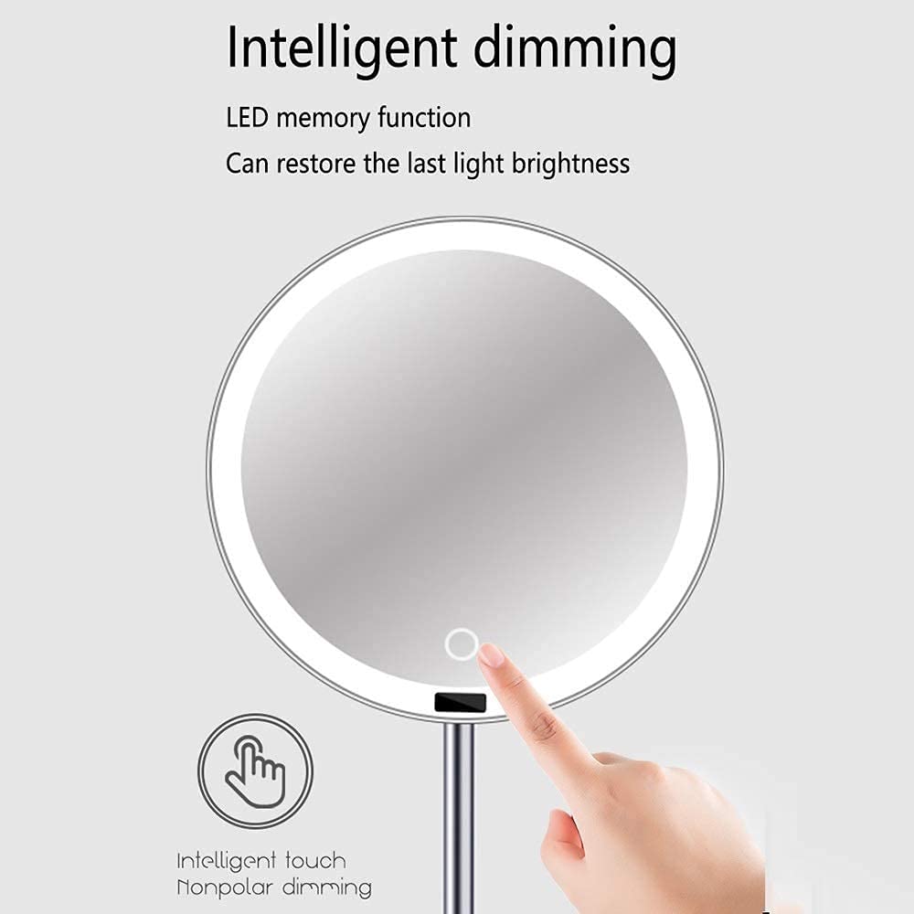 8.5" Lighted Vanity Makeup Mirror with Touch Dimming