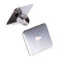 2-Piece Stainless Steel Makeup Mixing Ring Palette