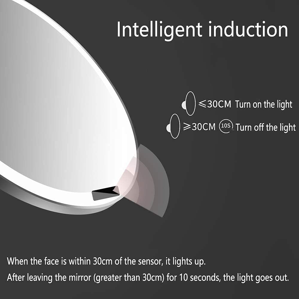 8.5" Lighted Vanity Makeup Mirror with Touch Dimming
