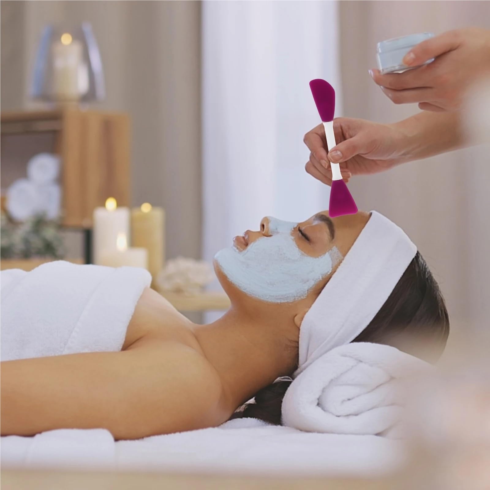 Silicone Face Mask Applicator Brush Set, 16-Piece