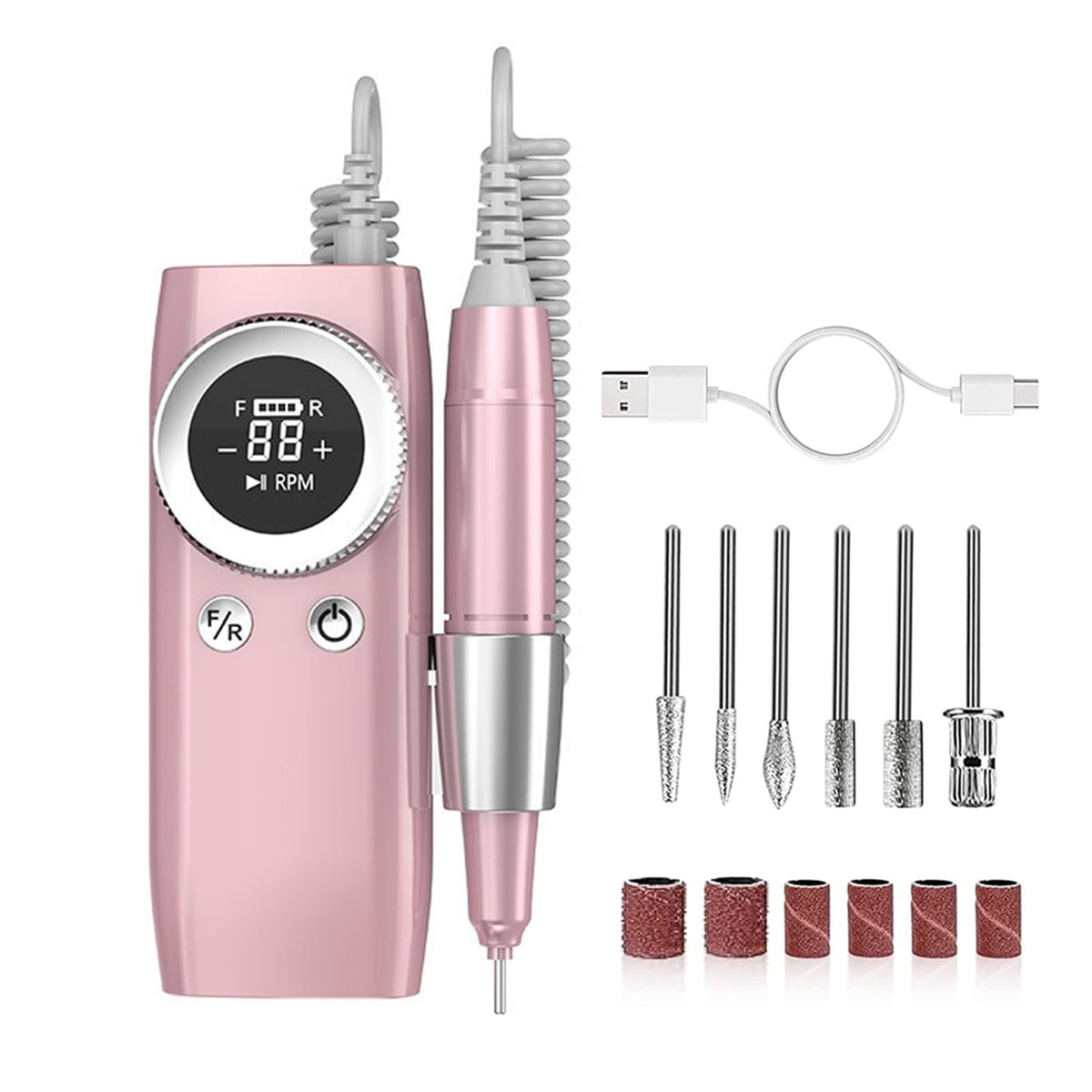 45,000 RPM Cordless Electric Nail Drill for Acrylic & Gel Nails