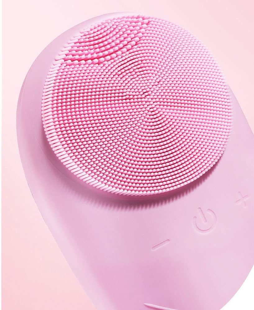 IPX7 Waterproof Sonic Facial Cleansing Brush, Pink