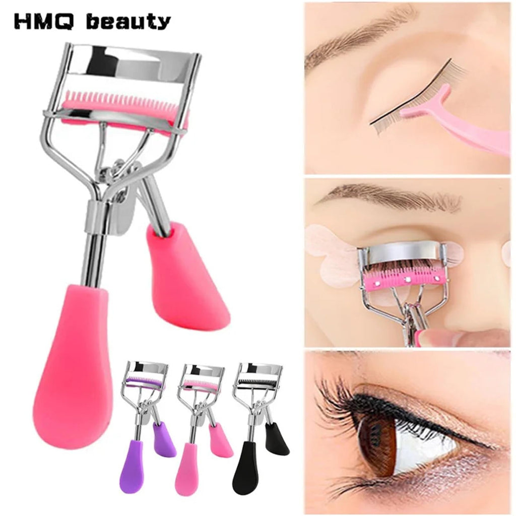 Portable Stainless Steel Eyelash Curler for Natural Lift