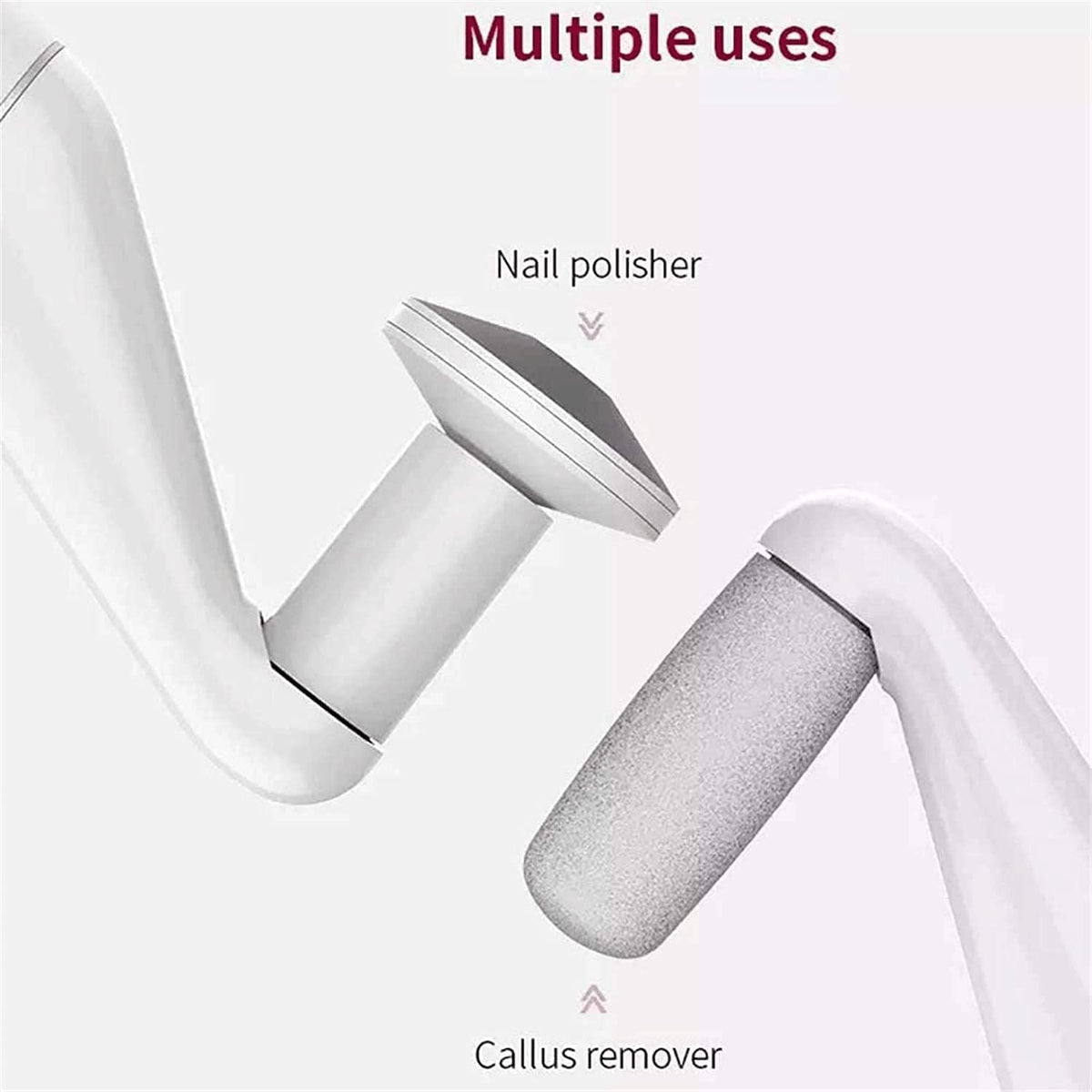 Electric Foot Callus Remover Kit for Hard, Dry & Cracked Skin
