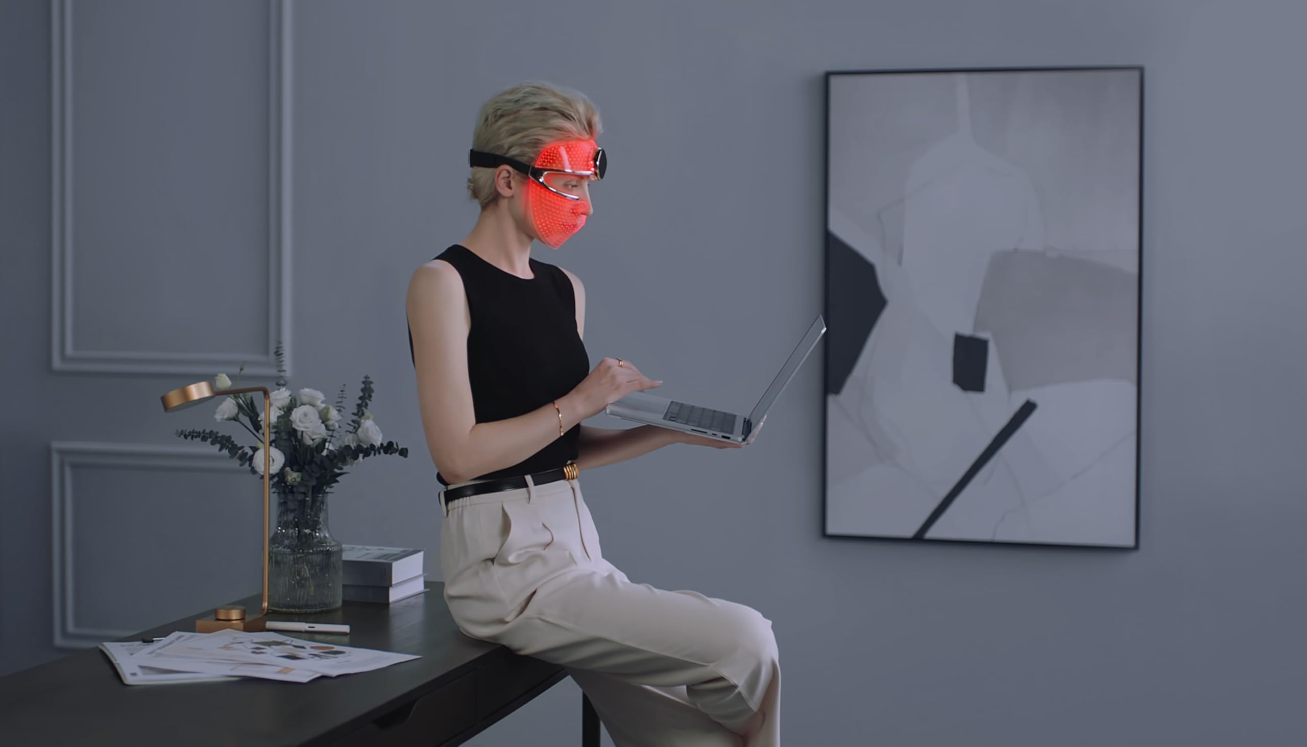 8-Color LED Face Mask for Wireless Facial Skincare