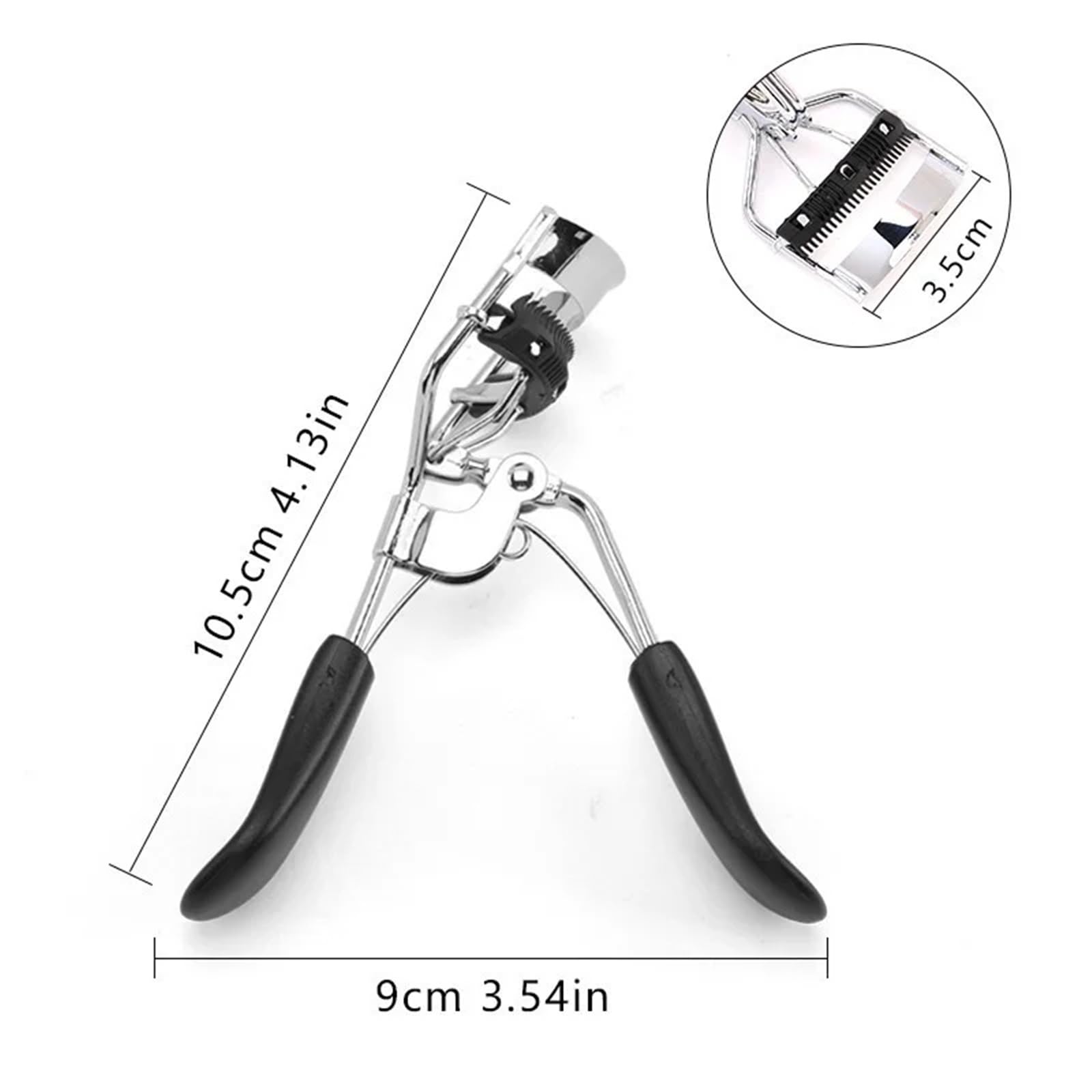 Portable Stainless Steel Eyelash Curler for Natural Lift
