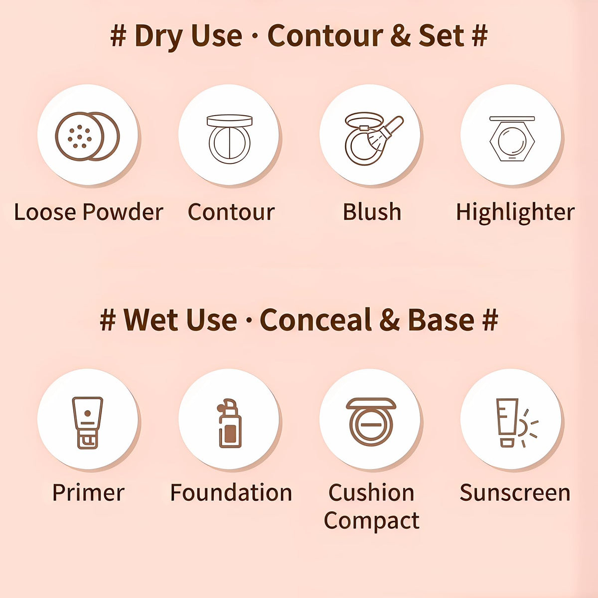 70-Piece Breathable Makeup Puff Set for Powder & Foundation