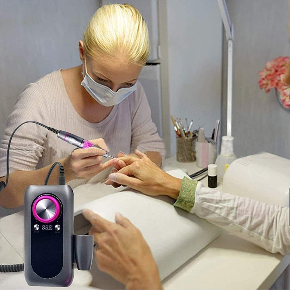 35,000 RPM Rechargeable Electric Nail Drill for Acrylic & Gel Nails