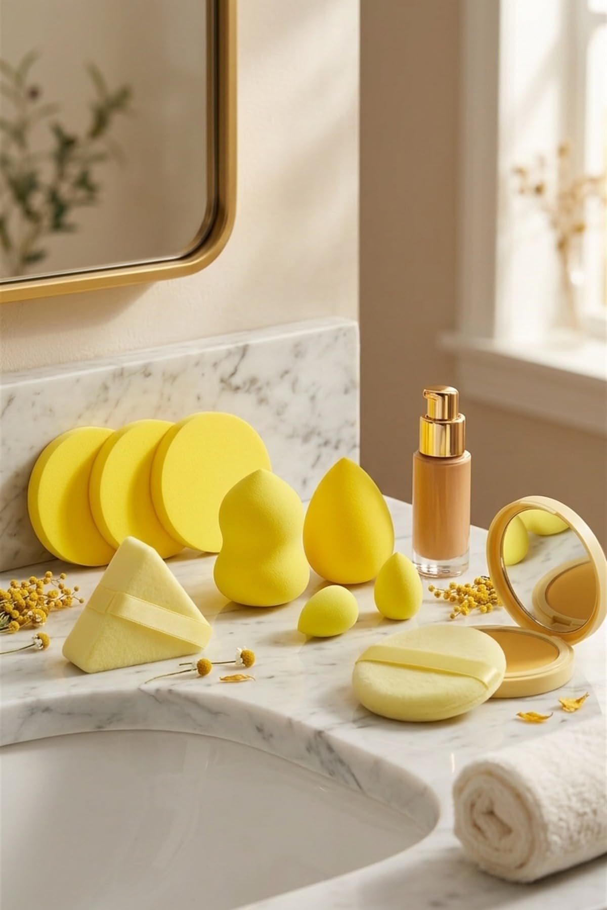 10-Piece Makeup Sponge Set for Foundation, Concealer & Blending