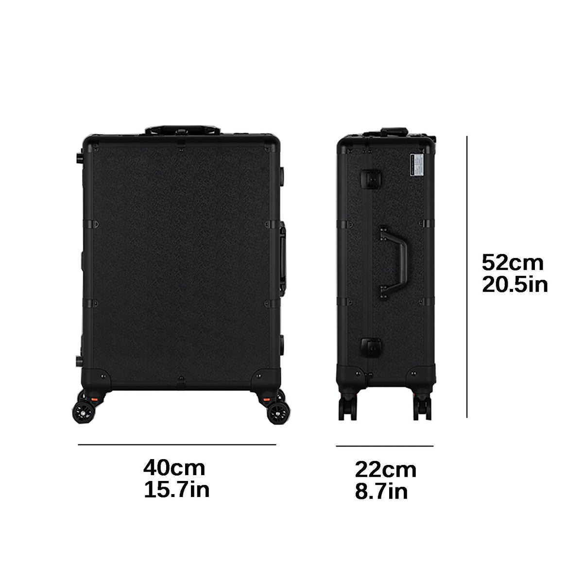 Rolling Aluminum Makeup & Hairdressing Trolley Case with Large Storage