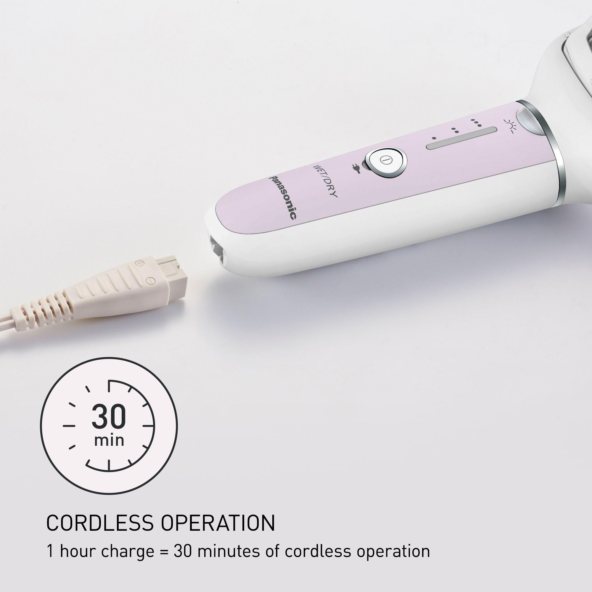 3-Speed Wet & Dry Electric Epilator with Gentle Cap