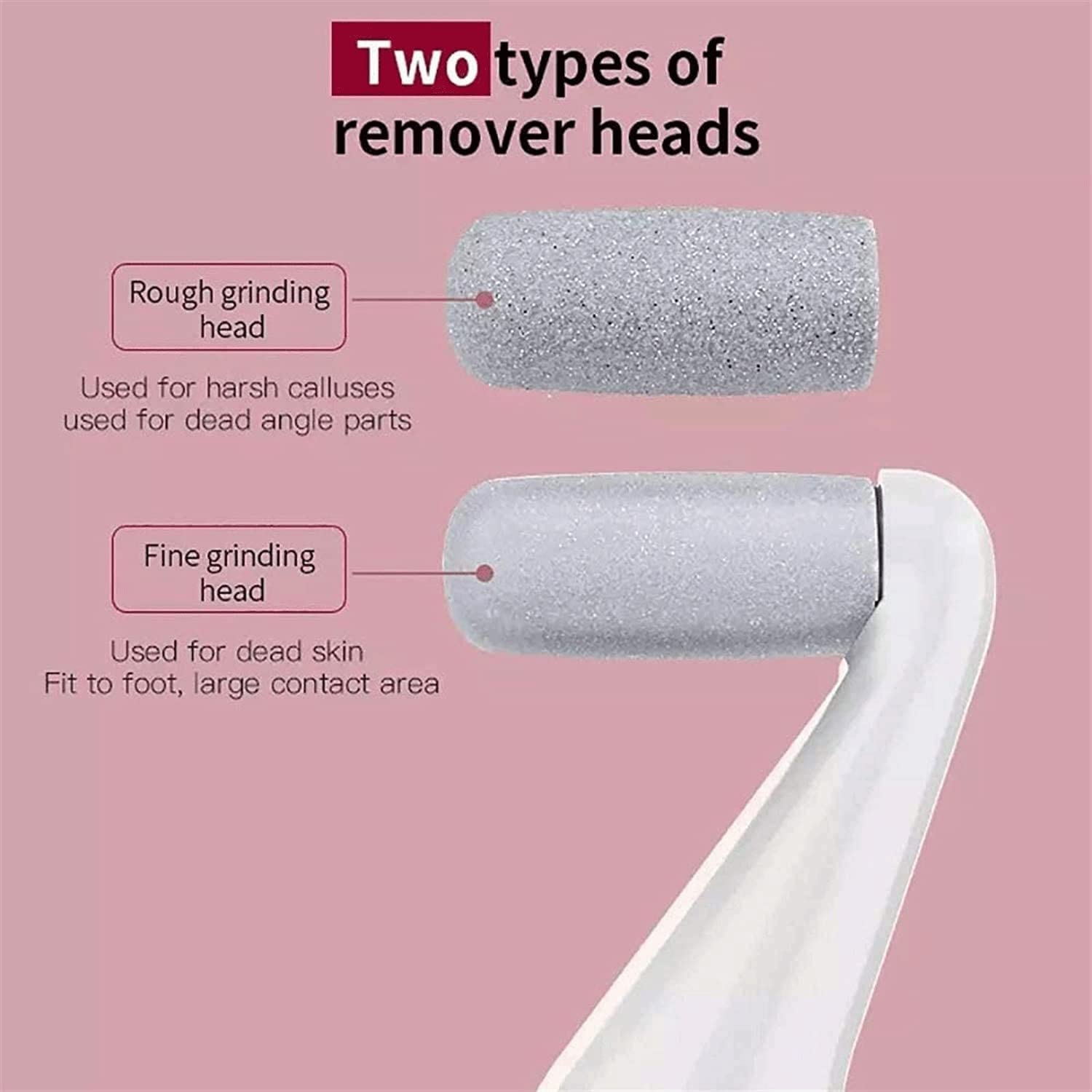 Electric Foot Callus Remover Kit for Hard, Dry & Cracked Skin