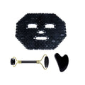 Obsidian Jade Gua Sha Facial Roller & Massager Set