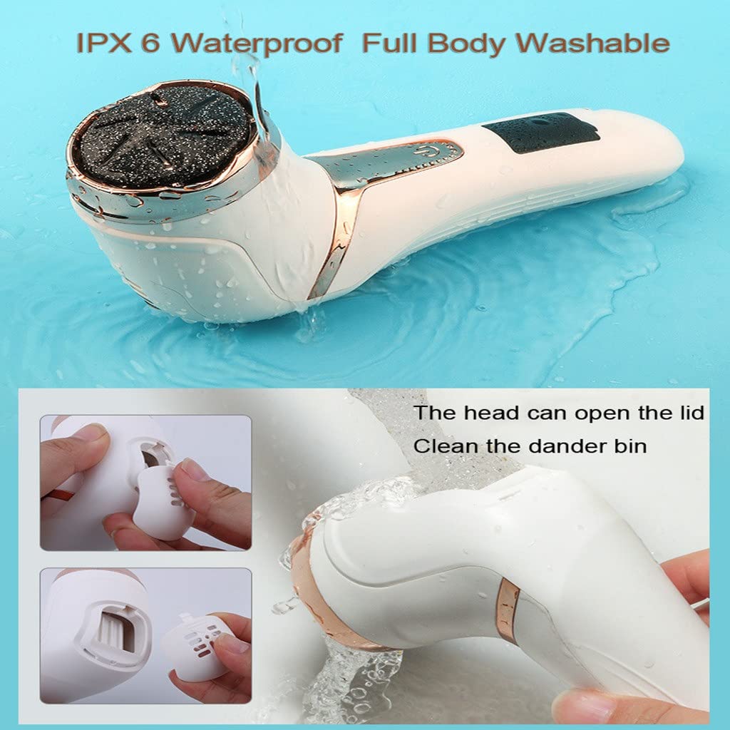 Rechargeable Electric Foot Callus Remover with LCD Display