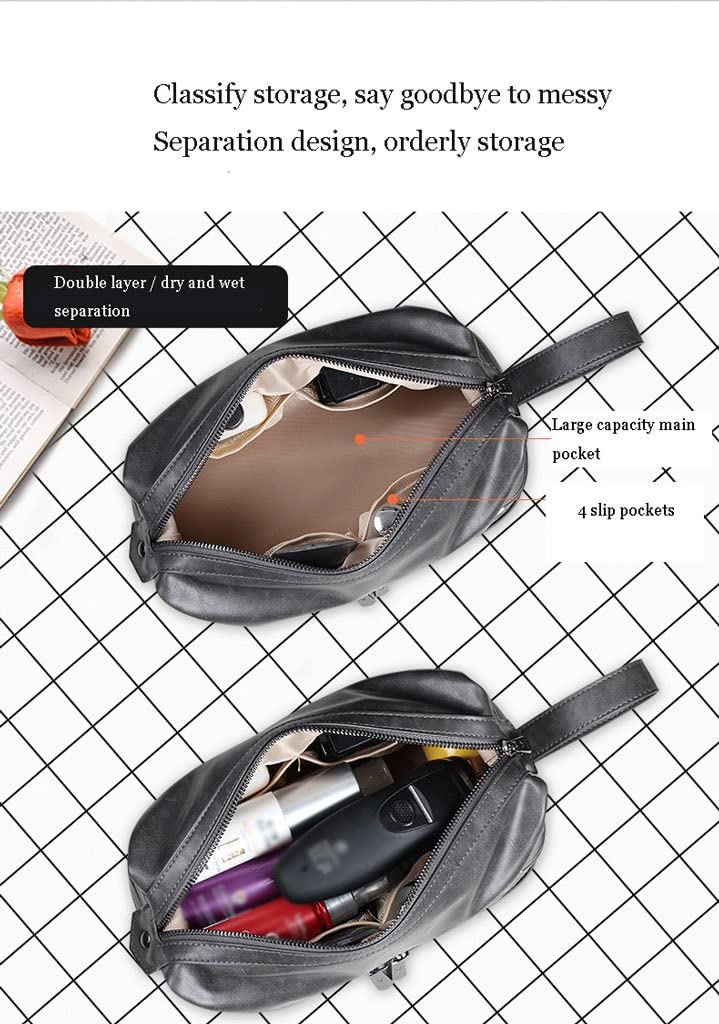 PU Leather Travel Makeup & Cosmetic Storage Bag