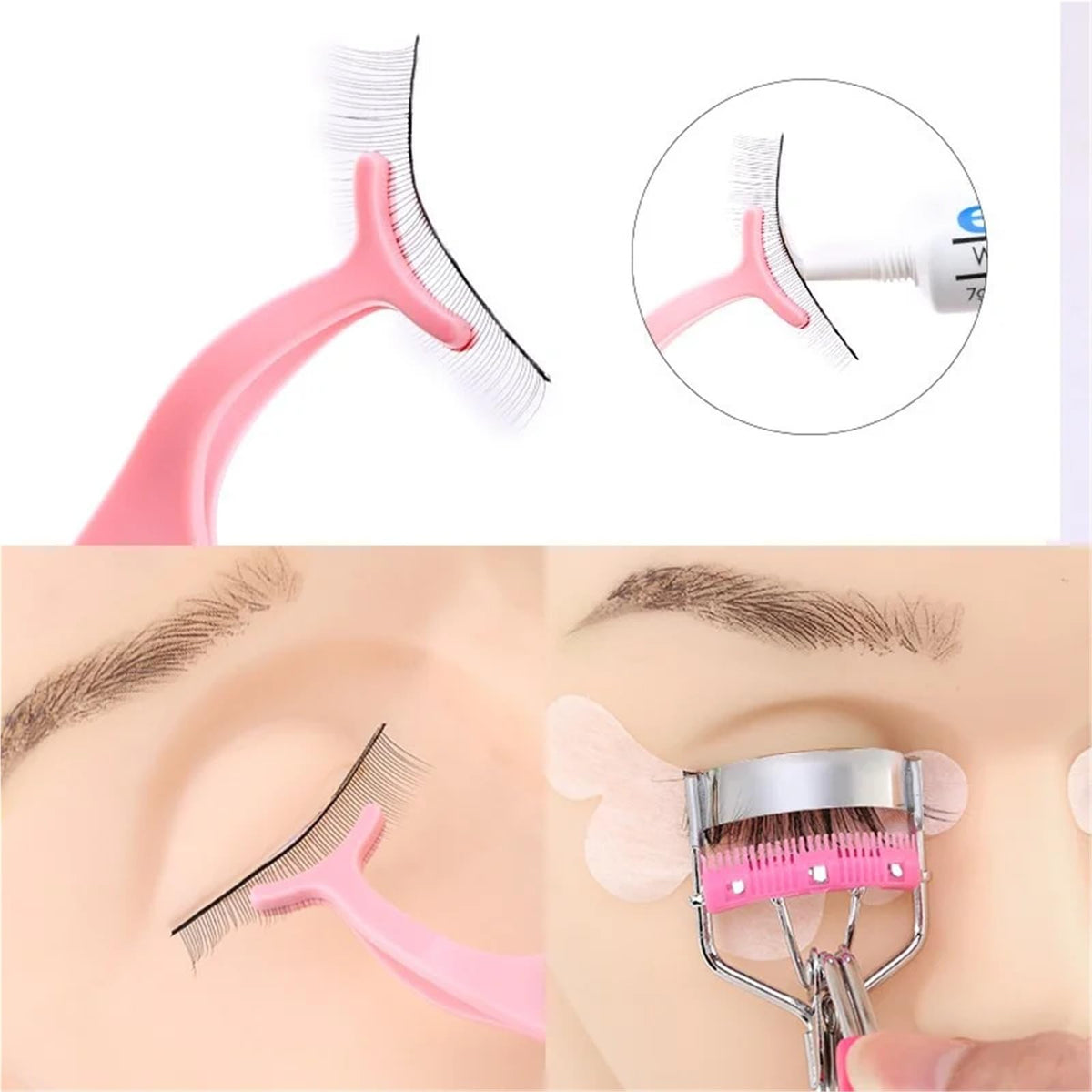 Portable Stainless Steel Eyelash Curler for Natural Lift