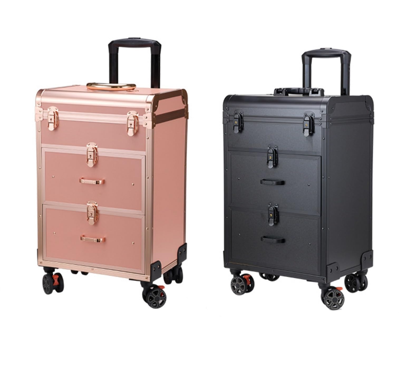 Lockable Rolling Hairdressing & Makeup Trolley Case