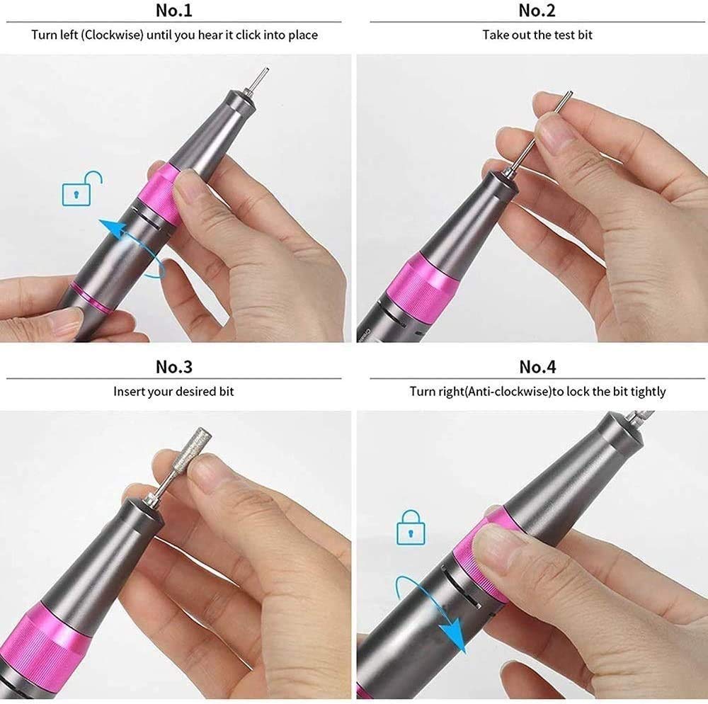 35,000 RPM Rechargeable Electric Nail Drill for Acrylic & Gel Nails
