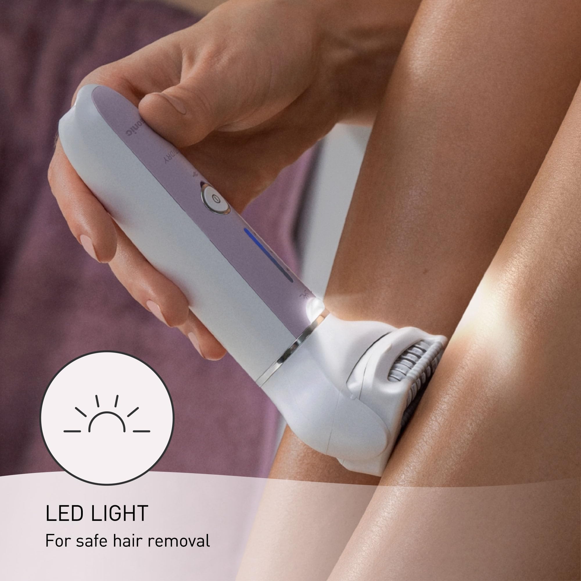 3-Speed Wet & Dry Electric Epilator with Gentle Cap