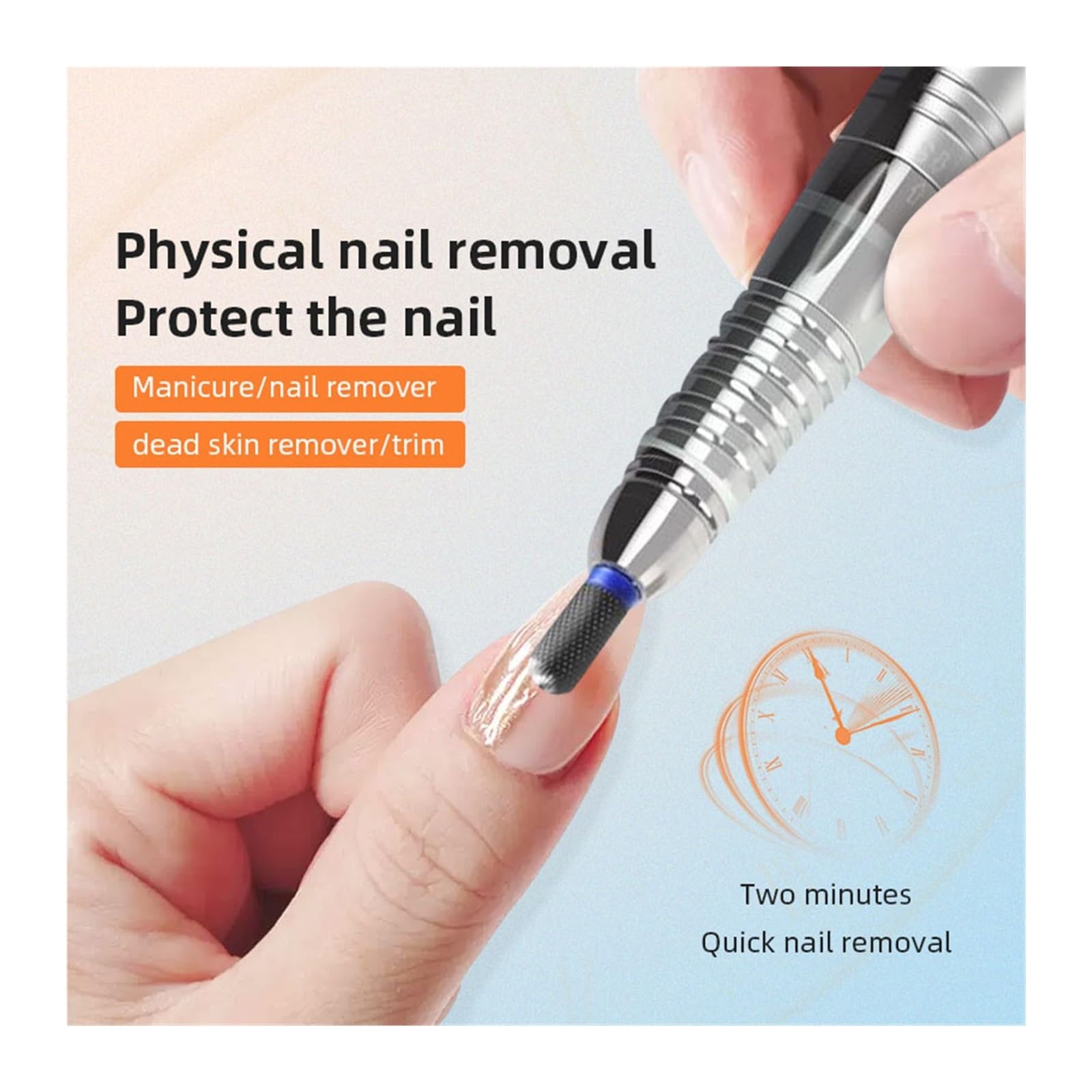 Portable Rechargeable Electric Nail Drill with LCD Display