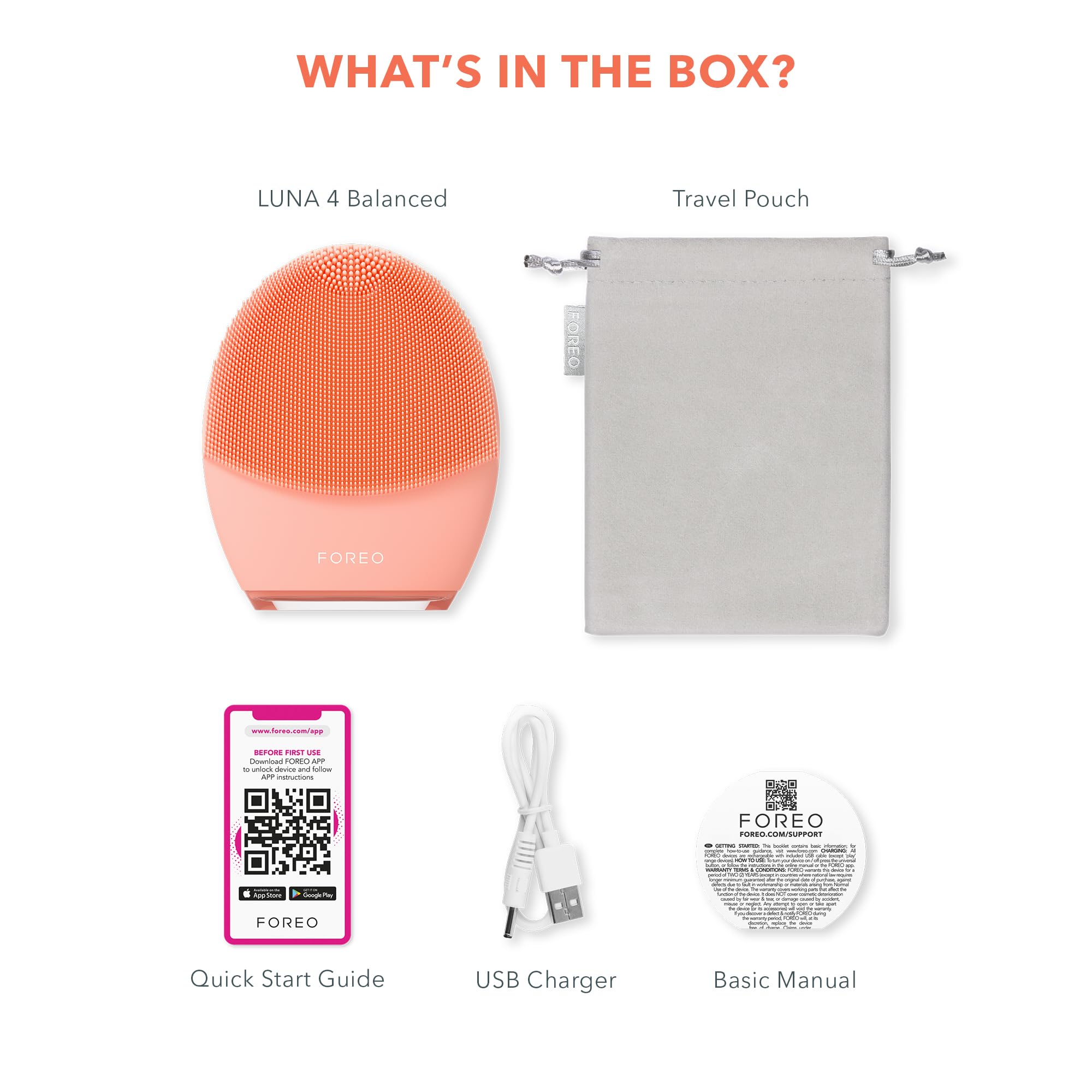 FOREO LUNA 4 Facial Cleansing Brush - Firming Face Massager