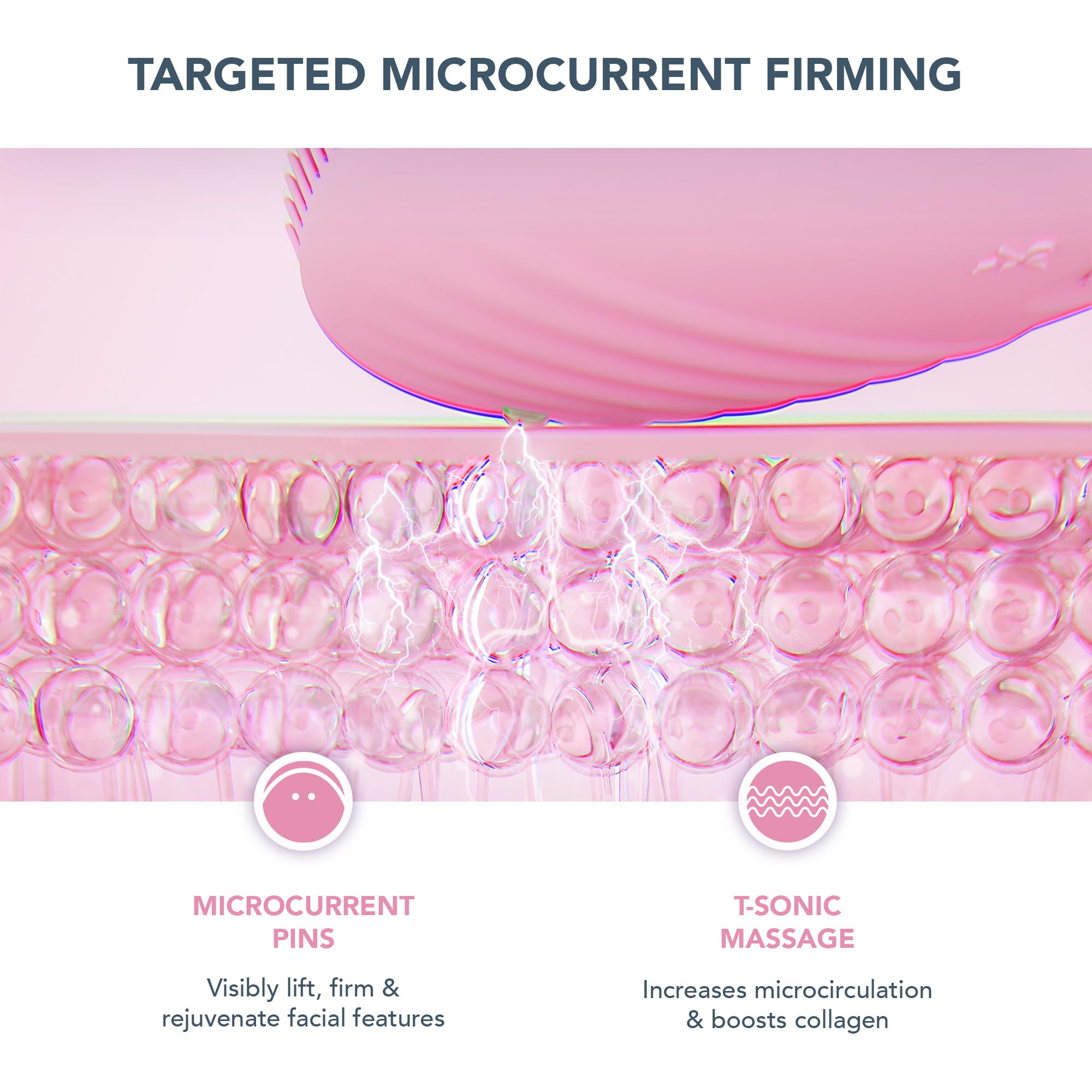 Facial Cleansing Brush with Red Light Therapy, Near Infrared & Microcurrent