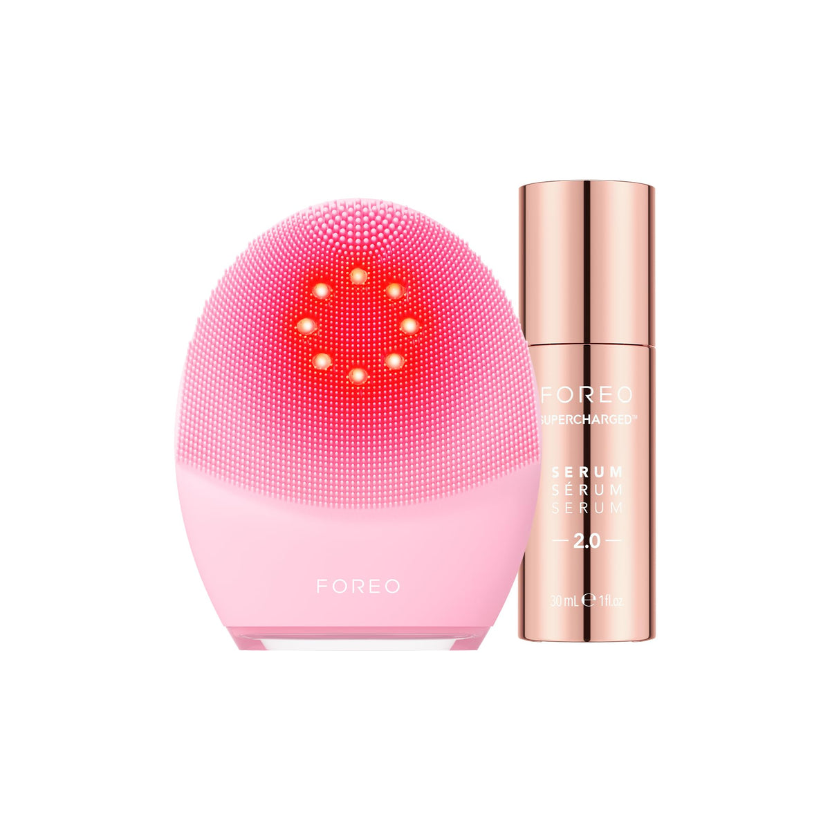 Facial Cleansing Brush with Red Light Therapy, Near Infrared & Microcurrent