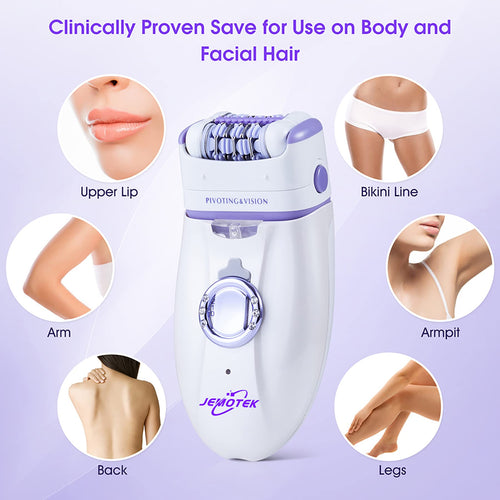 2-in-1 Cordless Epilator & Shaver for Face and Bikini Area