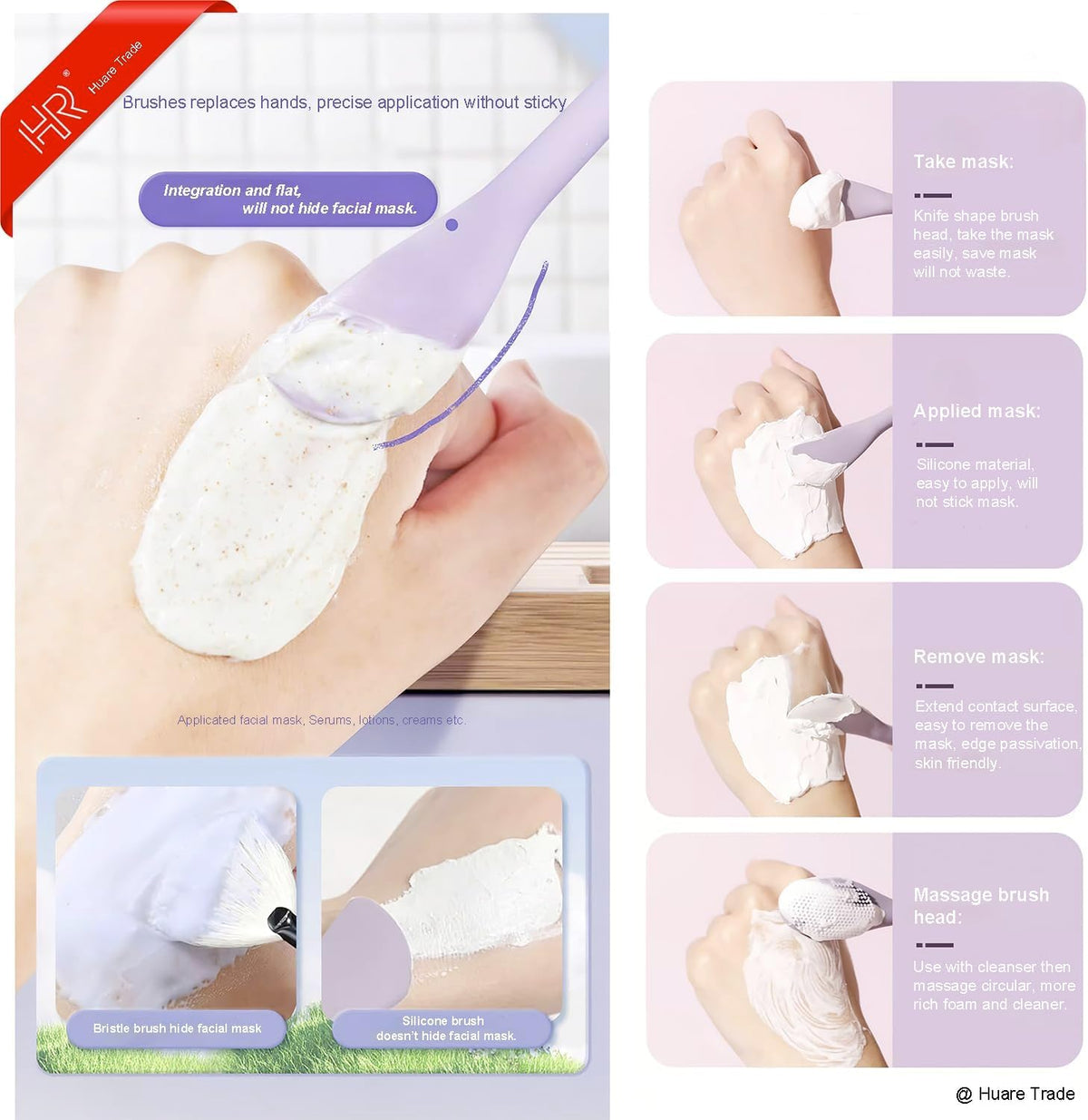 Silicone Face Mask Applicator Brush